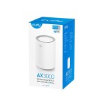 Cudy ax3000 sistema wifi 6 mesh ax3000 2.5g dual band - admite ancho de banda de 20/40/80/160mhz - 1x puerto lan