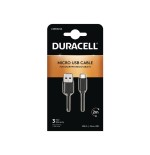 Cable usb duracell usb5023a usb macho microusb macho 2m negro
