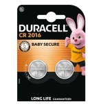 Pack de 2 pilas de botón duracell dl2016b2 3v
