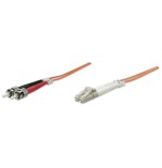 Intellinet 1m lc/st cable de fibra óptica e infiniband naranja