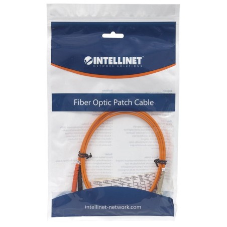 Intellinet 1m lc/st cable de fibra óptica e infiniband naranja