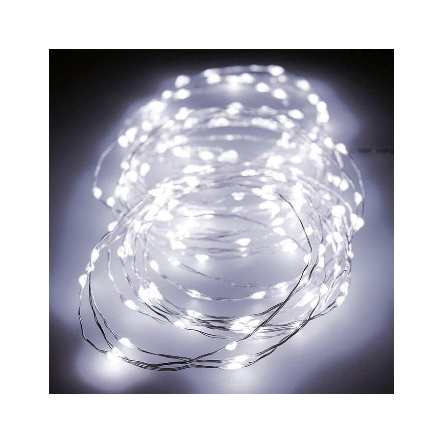 Guirnalda micro led parpadeante 14m 180 leds luz fria
