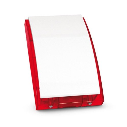 Satel sp-4001 r sirena con cable exterior rojo, blanco