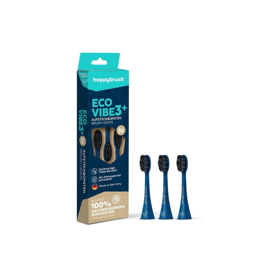 Cabezales happybrush eco vibe 3 azules hav3deo