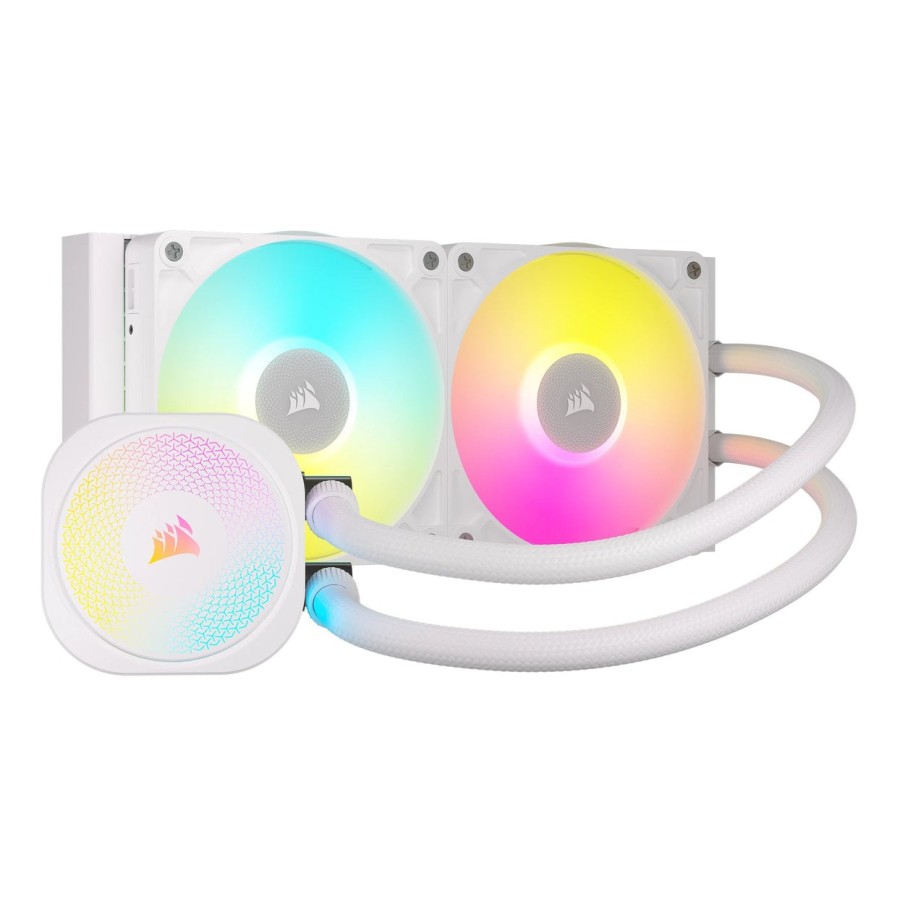 Refrigeración  corsair icue link titan 240 rx rgb por agua blanco cw-9061020-ww