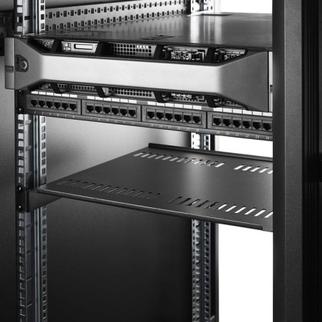 Startech paquete de 2 - bandejas 1u ventiladas para rack de 19 pulgadas - capacidad 20kg - 40cm/16" de profundidad