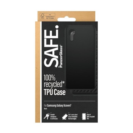 Panzerglass safe. by tpu case samsung galaxy xcover 7 - black funda para teléfono móvil transparente