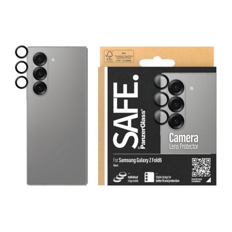 Panzerglass safe. camera lens protector for samsung galaxx z fold6 negro