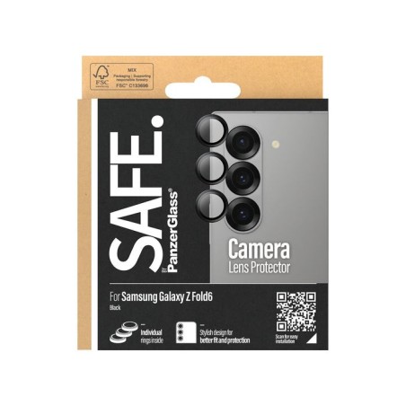 Panzerglass safe. camera lens protector for samsung galaxx z fold6 negro