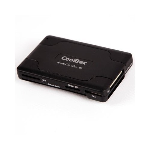 Coolbox lector externo de tarjetas cre065 con soporte para sim y dnie 4.0