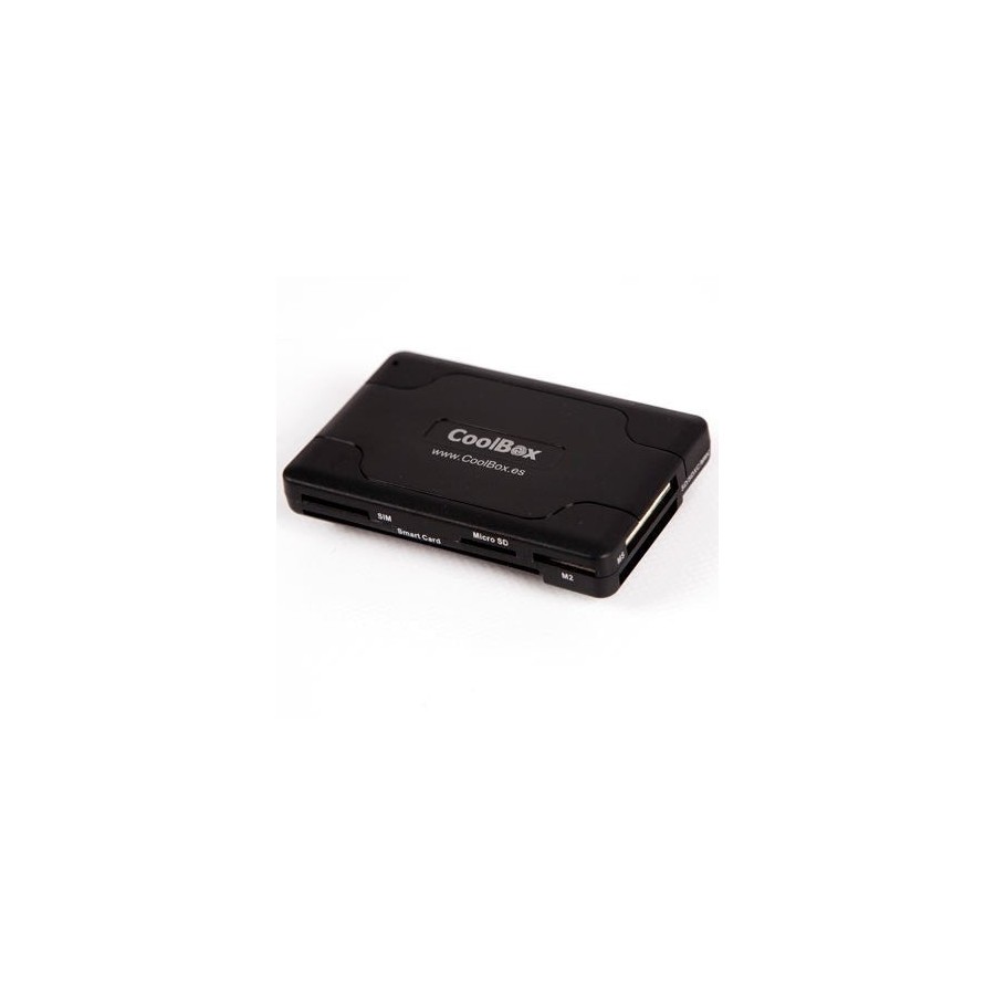 Coolbox lector externo de tarjetas cre065 con soporte para sim y dnie 4.0