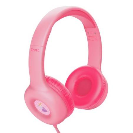 Trust nouna auriculares alámbrico diadema llamadas/música rosa