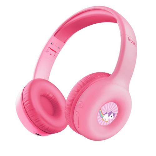 Headphones wrl nouna kids/pink 25274 trust