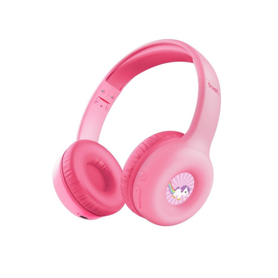 Headphones wrl nouna kids/pink 25274 trust