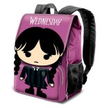 Mochila solapa chibi miercoles 45cm
