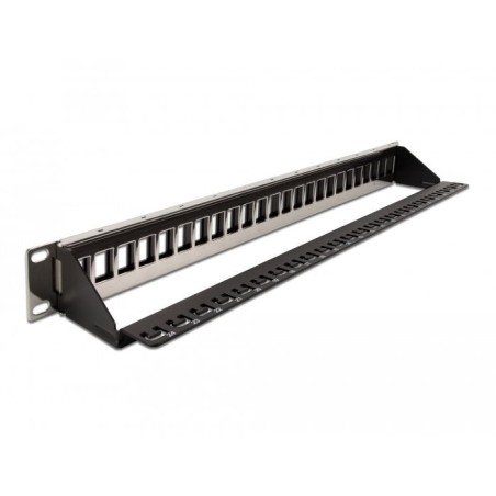 Delock 19"keymone patchpanel 24port negro