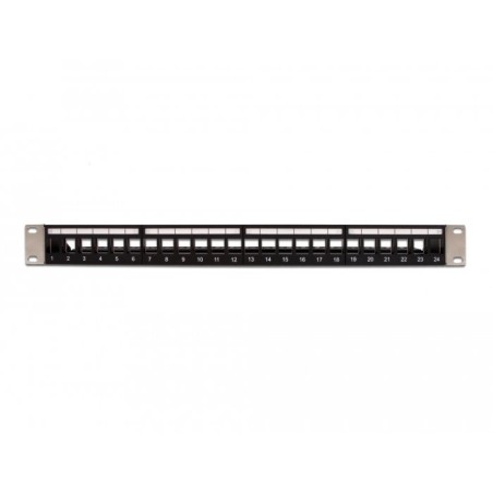 Delock 19"keymone patchpanel 24port negro