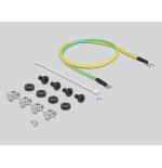 Delock 19"keymone patchpanel 24port negro