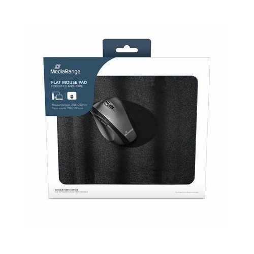 Mediarange mros253 alfombrilla para ratón negro 250x220x3mm