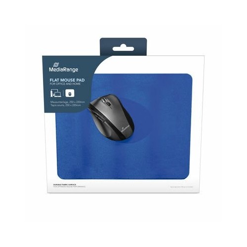 Mediarange mros254 alfombrilla para ratón azul 250x220x3mm