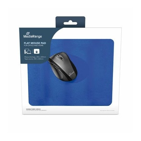 Mediarange mros254 alfombrilla para ratón azul 250x220x3mm