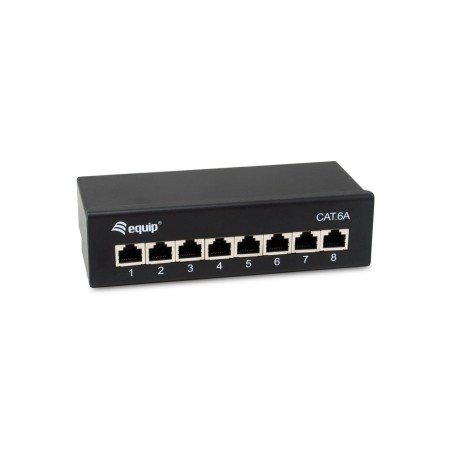 Equip patchpanel 8x rj45 cat6a ftp 1he premium negro