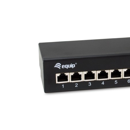 Equip patchpanel 8x rj45 cat6a ftp 1he premium negro