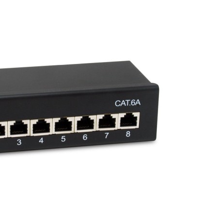 Equip patchpanel 8x rj45 cat6a ftp 1he premium negro