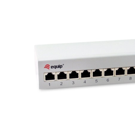 Equip patchpanel 12x rj45 cat6a ftp 1he premium gris claro