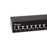 Equip patchpanel 12x rj45 cat6a ftp 1he premium negro