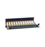 Equip patchpanel 12x rj45 cat6a ftp 1he premium negro