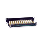 Equip patchpanel 12x rj45 cat6a 10" ftp 1he premium negro