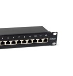 Equip patchpanel 12x rj45 cat6a 10" ftp 1he premium negro