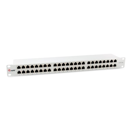 Equip patchpanel 48x rj45 cat6a 19" ftp 1he premium gris claro