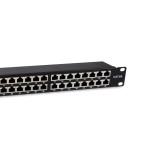 Equip patchpanel 48x rj45 cat6a 19" ftp 1he premium negro