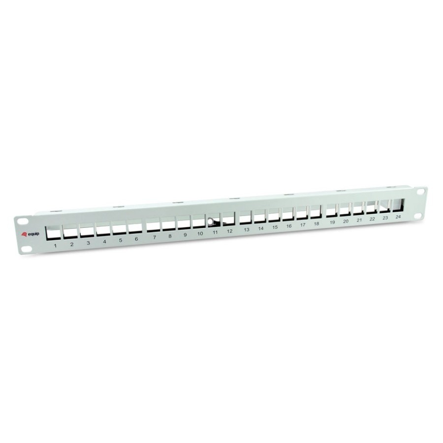 Equip patchpanel 24x cat6a 19" ftp 1he keymone montage ws