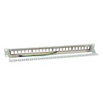 Equip patchpanel 24x cat6a 19" ftp 1he keymone montage ws