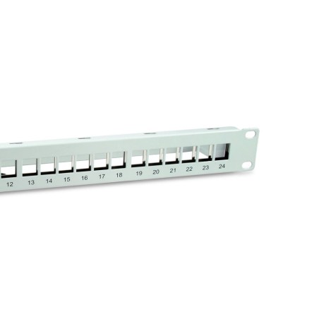 Equip patchpanel 24x cat6a 19" ftp 1he keymone montage ws