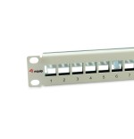 Equip patchpanel 12x cat6a 10" ftp 1he keymone montage ws