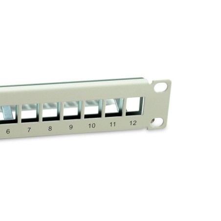 Equip patchpanel 12x cat6a 10" ftp 1he keymone montage ws
