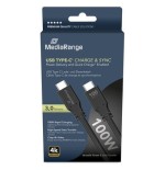 Cable mediarange mrcs218  usb usb 3.2 gen 1 (3.1 gen 1) 3 m usb c negro