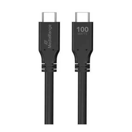 Cable mediarange mrcs218  usb usb 3.2 gen 1 (3.1 gen 1) 3 m usb c negro