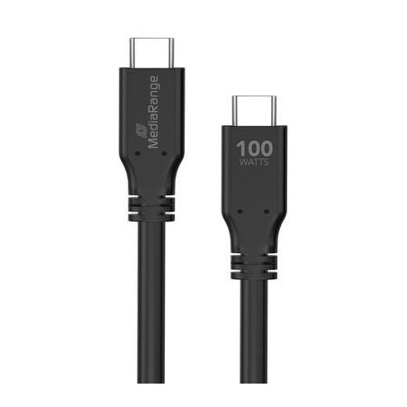 Cable mediarange mrcs218  usb usb 3.2 gen 1 (3.1 gen 1) 3 m usb c negro