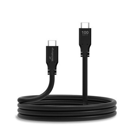 Cable mediarange mrcs218  usb usb 3.2 gen 1 (3.1 gen 1) 3 m usb c negro