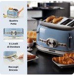 Ariete 0156/05 6 4 rebanada(s) 1600 w azul, cromo, blanco 156 0156bl