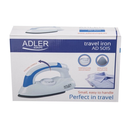 Plancha adler ad 5015  seco 800 w azul, blanco