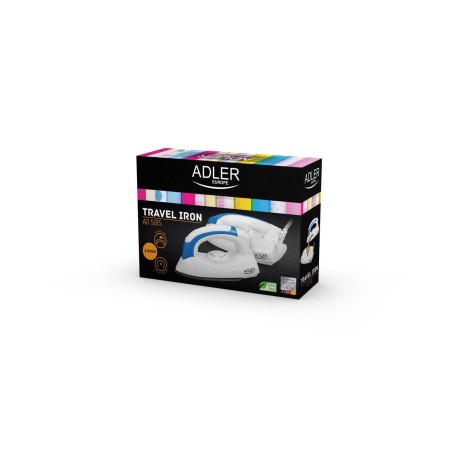 Plancha adler ad 5015  seco 800 w azul, blanco
