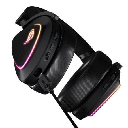 Auriculares  asus rog delta ii  inalámbrico usb tipo c bluetooth negro