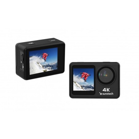 Cámara digital deportiva sunstech adventure 4k 16mp ángulo de visión 170  negra