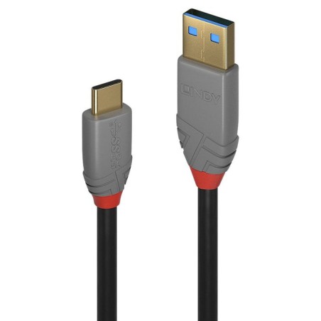 Cable  lindy 36913 usb 2 m usb c usb a negro